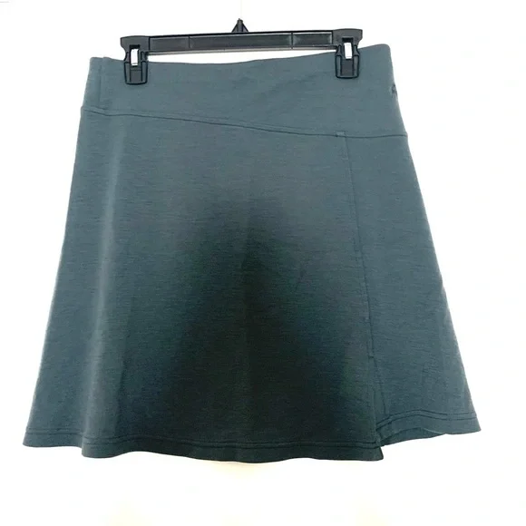 Smartwool Ferndale Charcoal Grey Merino Wool A-Line Skirt Medium - Picture 4 of 14